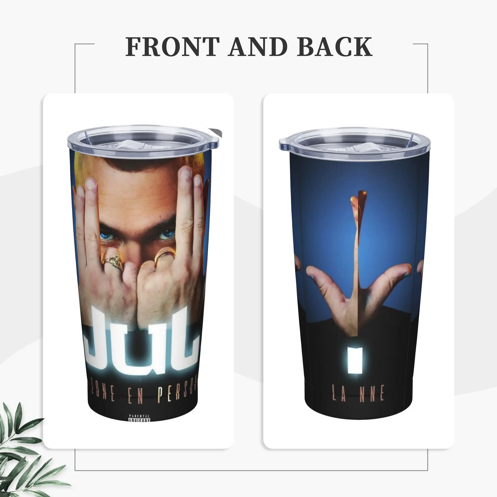 Stainless Steel Tumbler Rapper Singer Jul Thermal Cups  Insulated Cold Drink Mugs Cup Beach Water Bottle