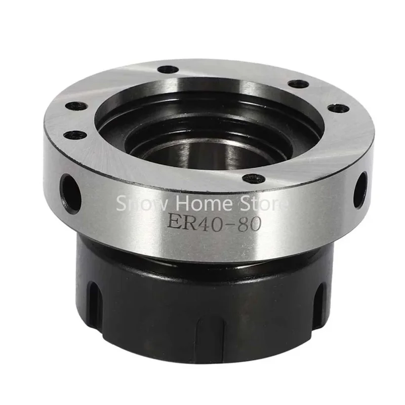 80mm Diameter ER40 Collet Chuck Accuracy Steel Fixing Chuck Holder for CNC Milling Table Machine Lathe Tool Holder 1pc