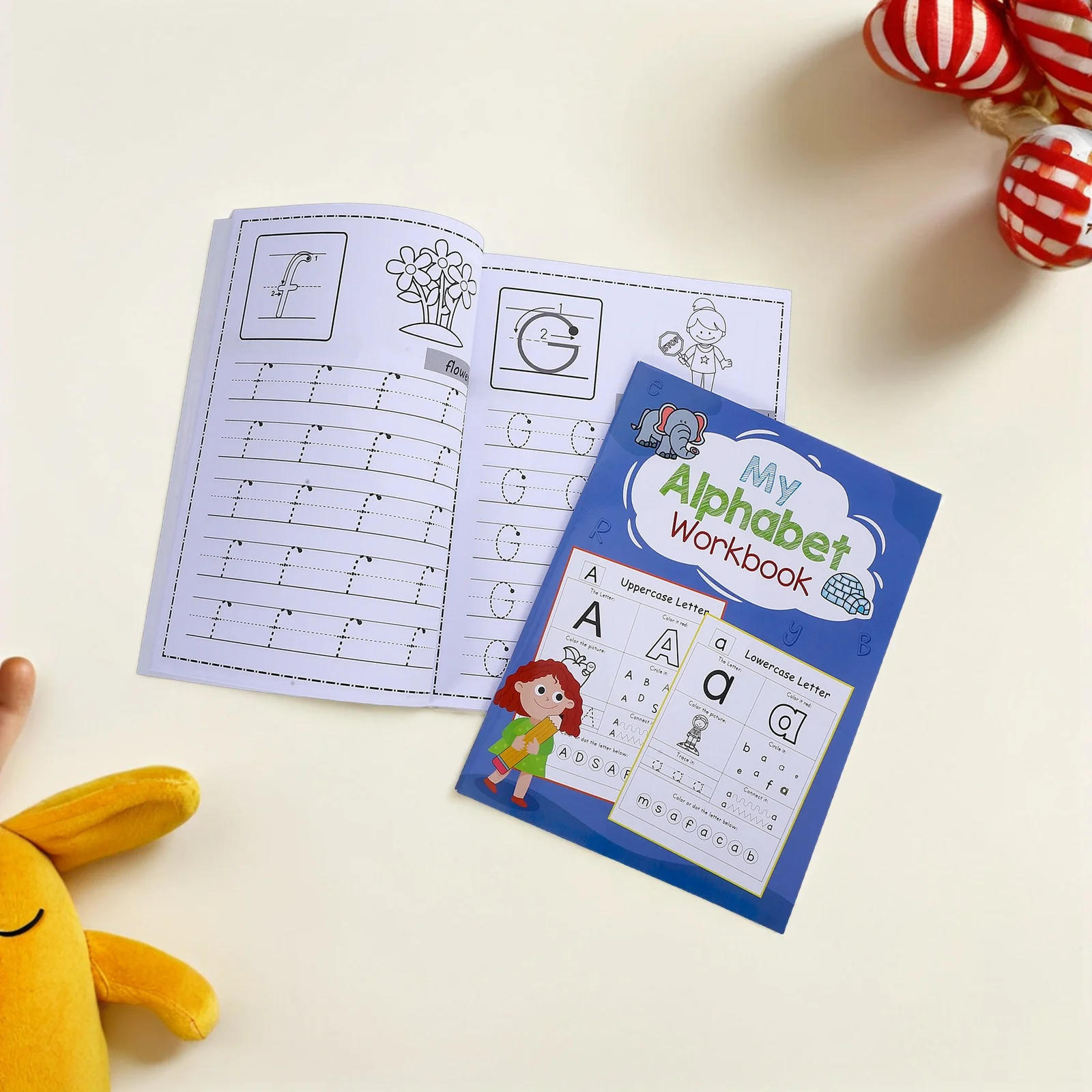 

2Pcs Early Education Alphabet Workbook Letter Tracing Preschool Writing Practice Workbook Letter Tracing Book