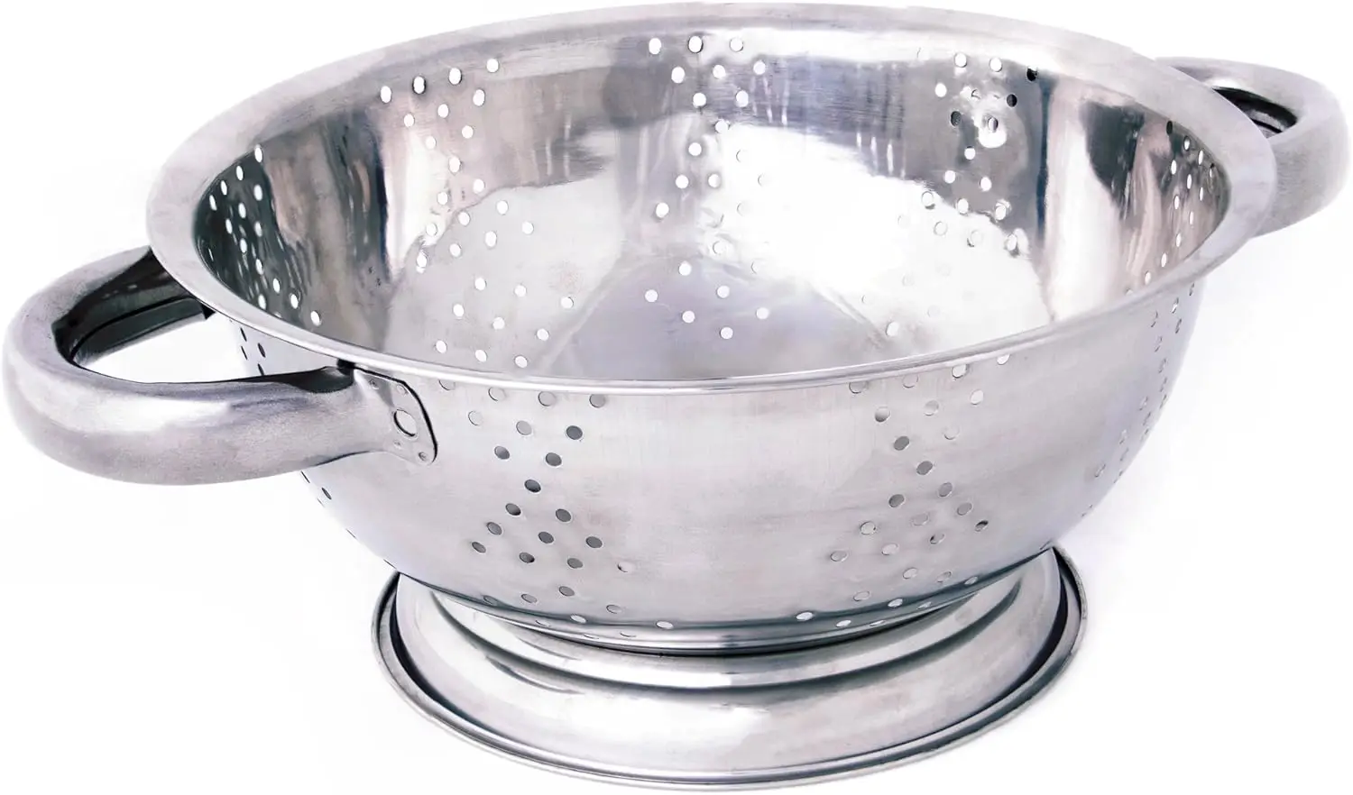 Кухонный дуршлаг из нержавеющей стали с защитой от ржавчины для процеживания, перемещения на пару, дренажа и промывки (7,75 дюйма)