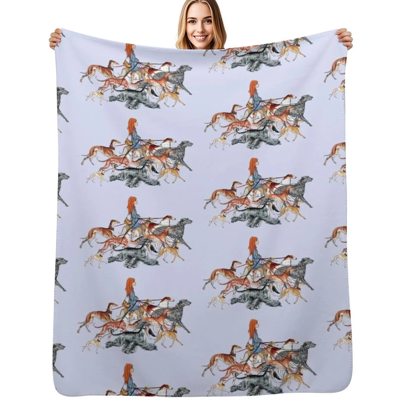 

Walking the Sighthounds. The Original! (Artist - chepea2) UNDER ANY OTHER NAME, this is theft. Only buy here pleas Throw Blanket