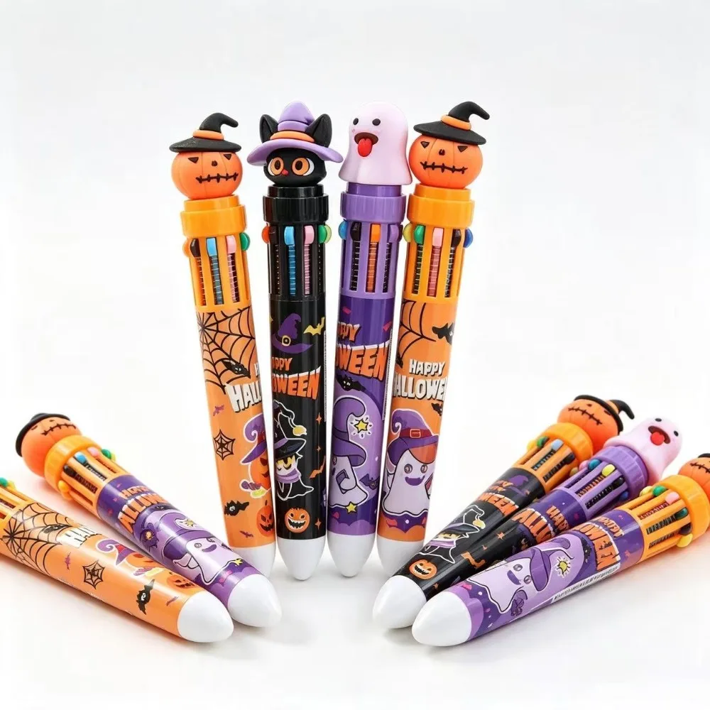 5–30 Stück Geister-Kürbis-Halloween-Themenstifte in zehn Farben, Halloween-Karneval-Partygeschenke, Geschenktütenfüller, Souvenirpreise, Geschenktüten – Detail 7