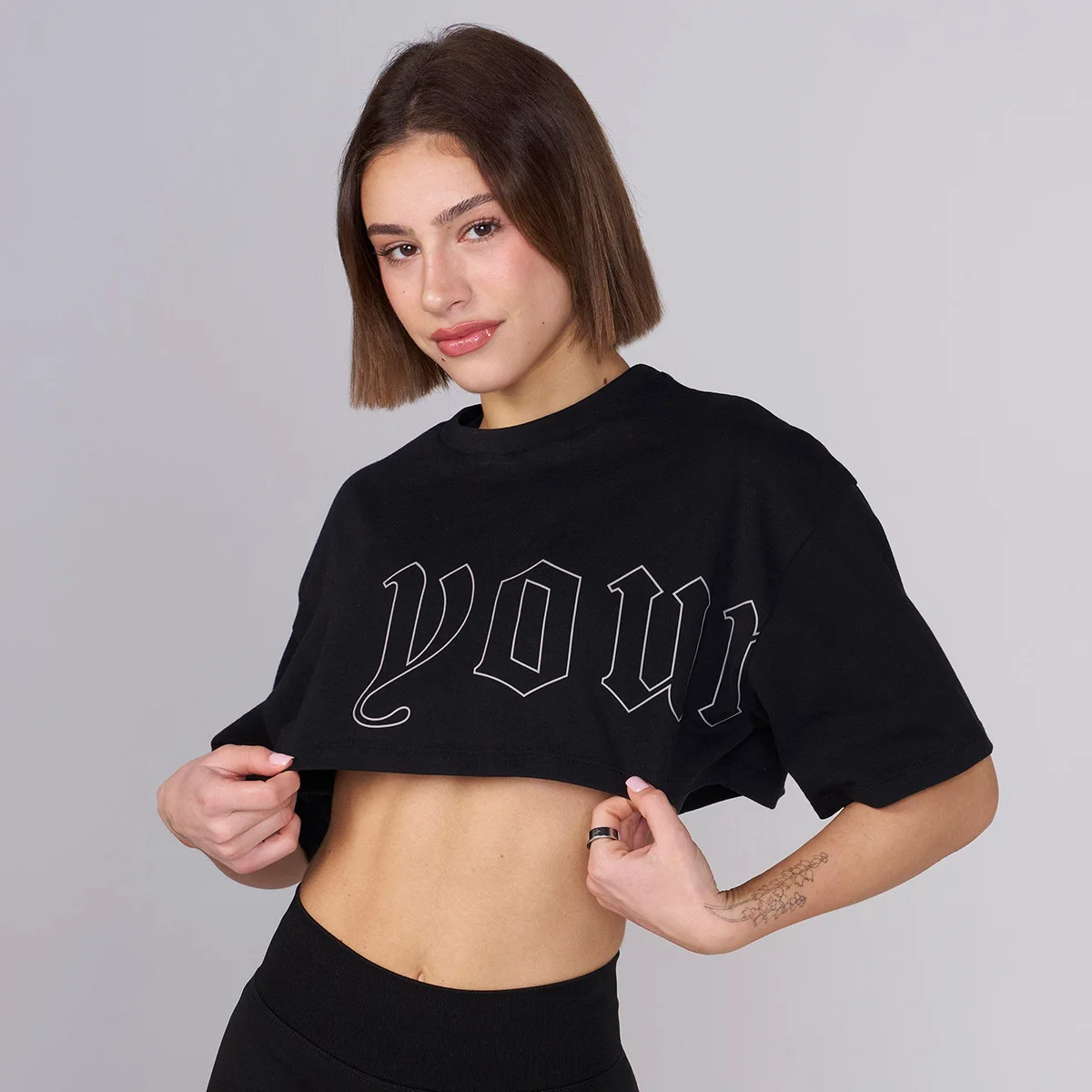 Summer new style Short Sleeve T Shirts Women Cotton T-shirt O Neck High Waist Crop Top Tee Female Casual Loose T Shirt women image 4