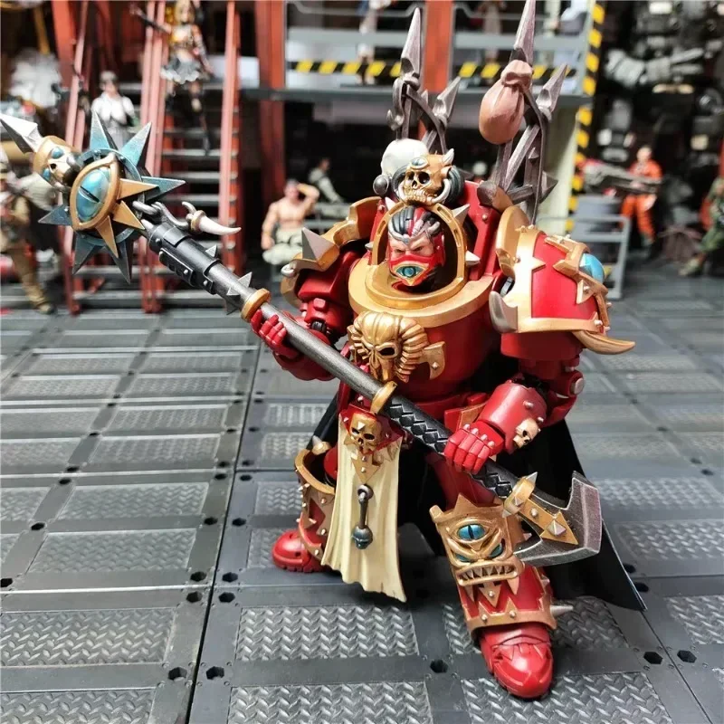 

In Stock JOYTOY 1/18 Action Figure Chaos Crimson Slaughter Sorcerer Lord in Terminator Armour Anime Action Figures Model Toys