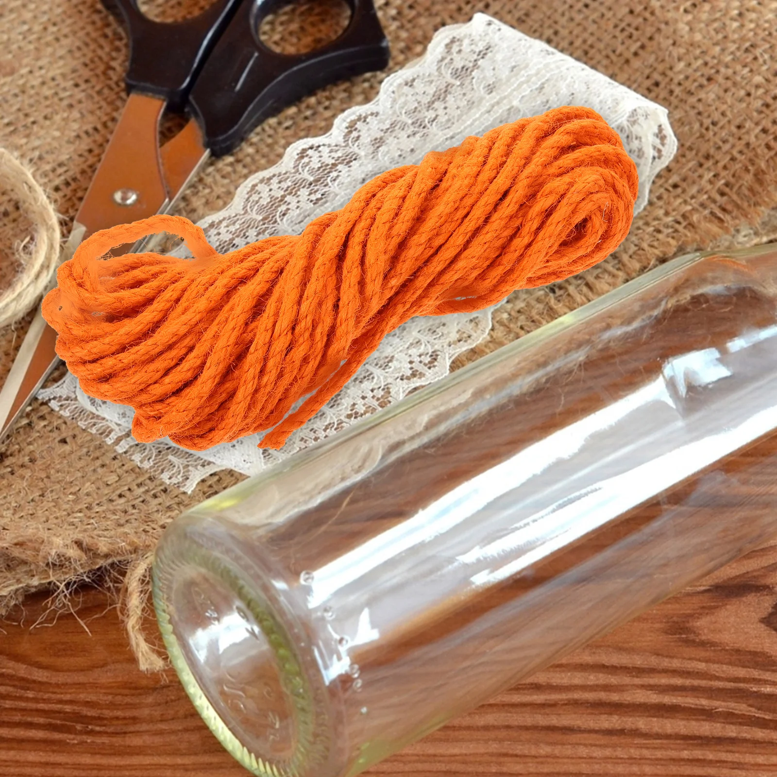 

Sisal Rope Cat Scratcher Orange Wear Resistant Thick Cord DIY Material Garden Rope Handmade Cat Post Replacement Furniture