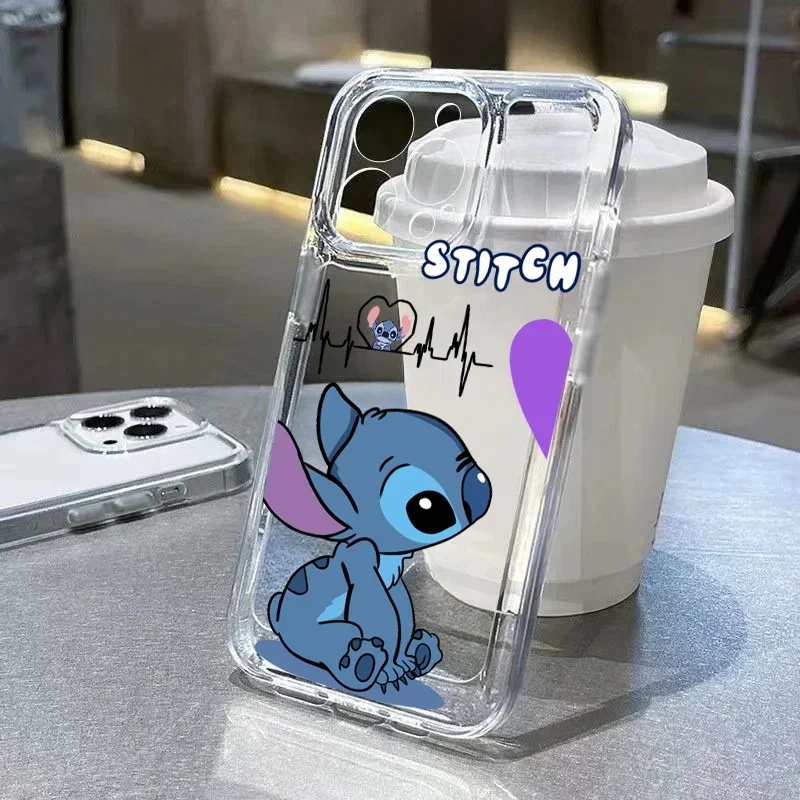 ケースシャオ mi Redmi 注 14 プロ 5 グラム 12 14 4 グラム 11 10 12 13 14 プロプラス 12S 11S 10S 13C 14C カバーかわいいステッチ天使のカップル