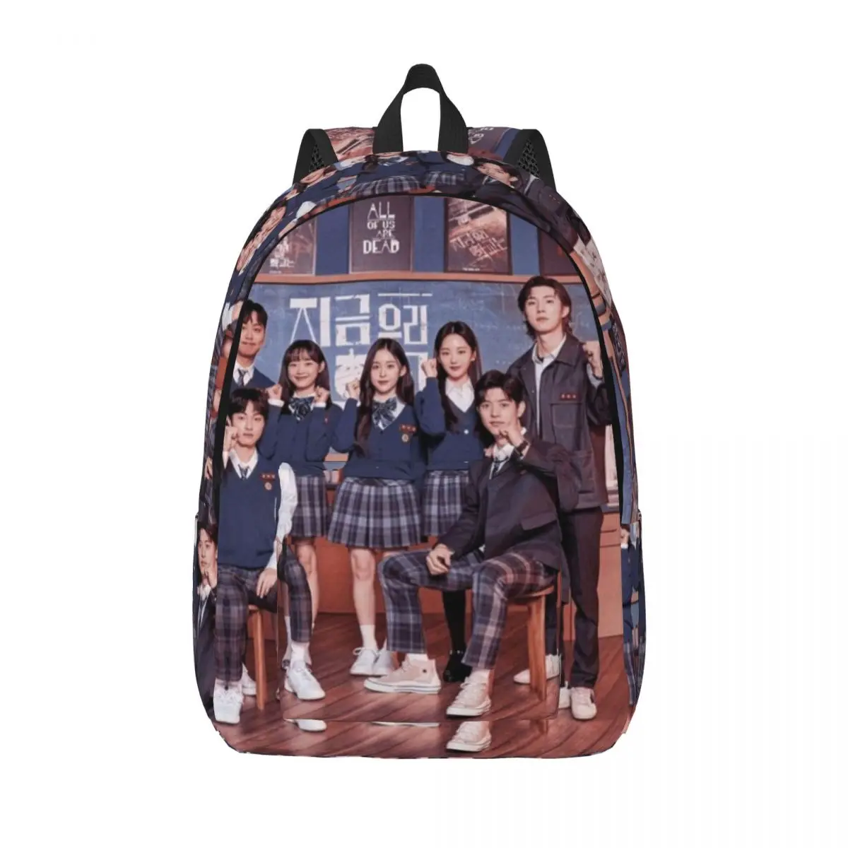 AOUAD Squad Backpack Funny Korean Zombie Series Backpacks Xmas Gift Boy University Lightweight School Bags Colorful Rucksack