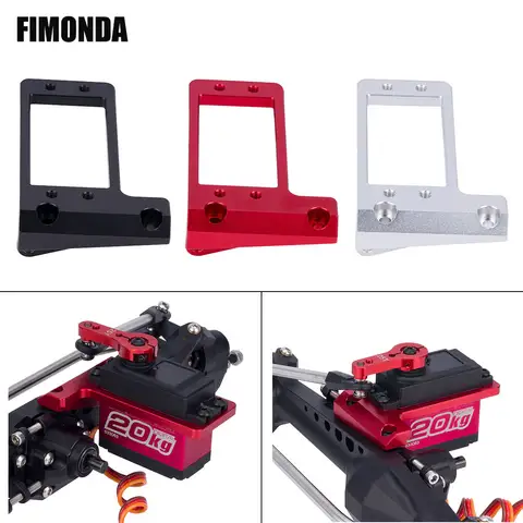 Aluminum Front Axle BAT Servo Mount, Low Center of Gravity Chassis Upgrade Parts for 1/10 RC Crawler Car Axial VP Capra F9