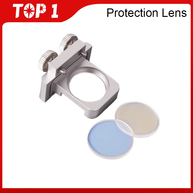 TOP1 5PCS/Pack Glass Laser Protection Lens/Protective Windows Dia10/18/20/21.5/24.9/25/26.5/27.9 For Fiber Laser Cutting Machine