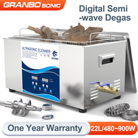 Benchop Ultraschallreiniger 22L 600~900W 40KHz Semiwave Degas Multi-Mode Wash Autoteile 3D-Modell Kettenrad