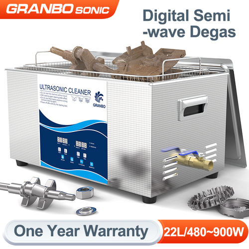 Benchop Ultraschallreiniger 22L 600~900W 40KHz Semiwave Degas Multi-Mode Wash Autoteile 3D-Modell Kettenrad