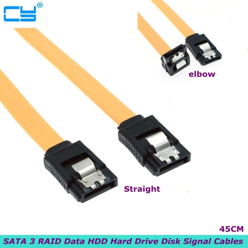 

45cm SATA 3.0 Harddrive 6Gb/s Serial ATA DATA Cable 90 Angled 180 Connector SATA3 SATAIII 6Gbps Hard Drive Disk,SSD Adapter