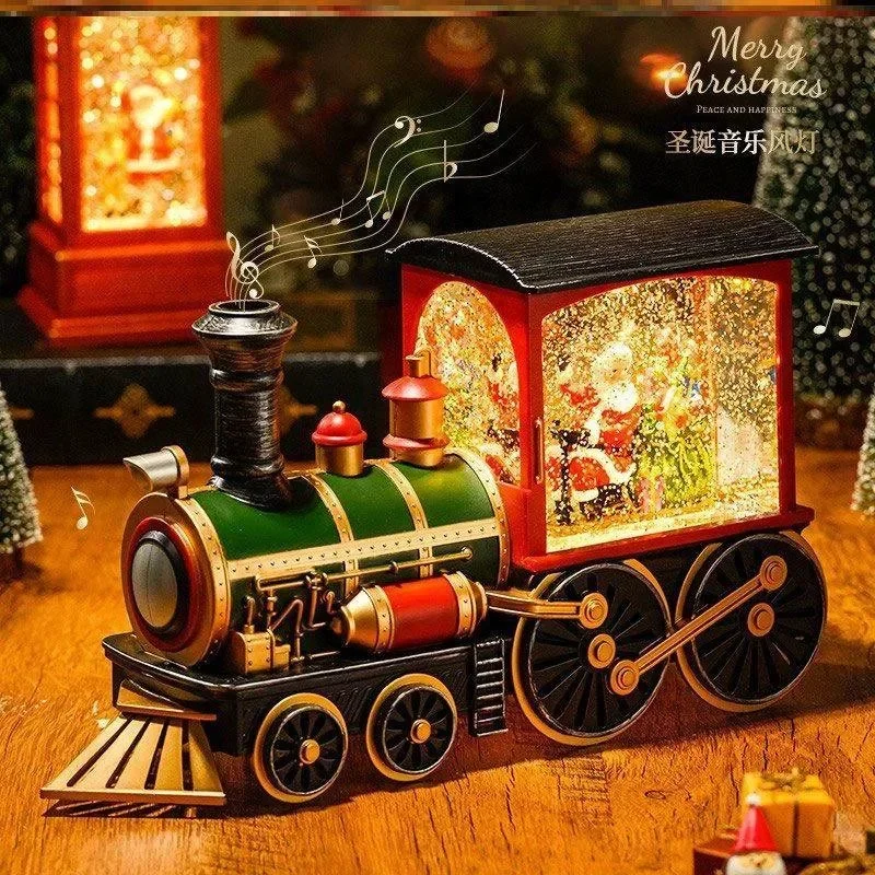 small fresh music box Christmas night lights decorative lights table ambient lights scene arrangement ornament props