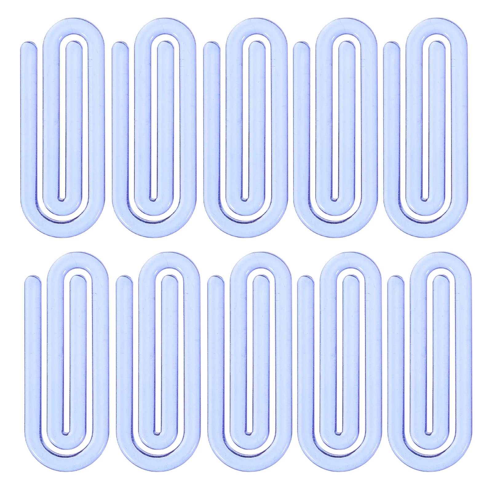 

60 Pcs Blue Folder Colorful Paper Clips Cute Mini Office Supplies Document Binder Crafts Jumbo Plastic Marking Clip