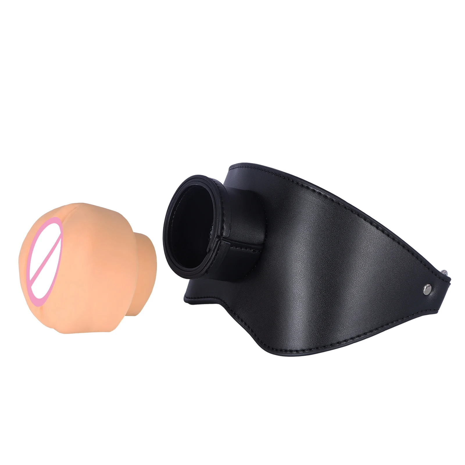 Adult Masturbator Silicone Bondage Open Mouth Gag Sex Toys For Masturbators Pocket Pussy Realistic Vagina Blowjob Masturbation view 6