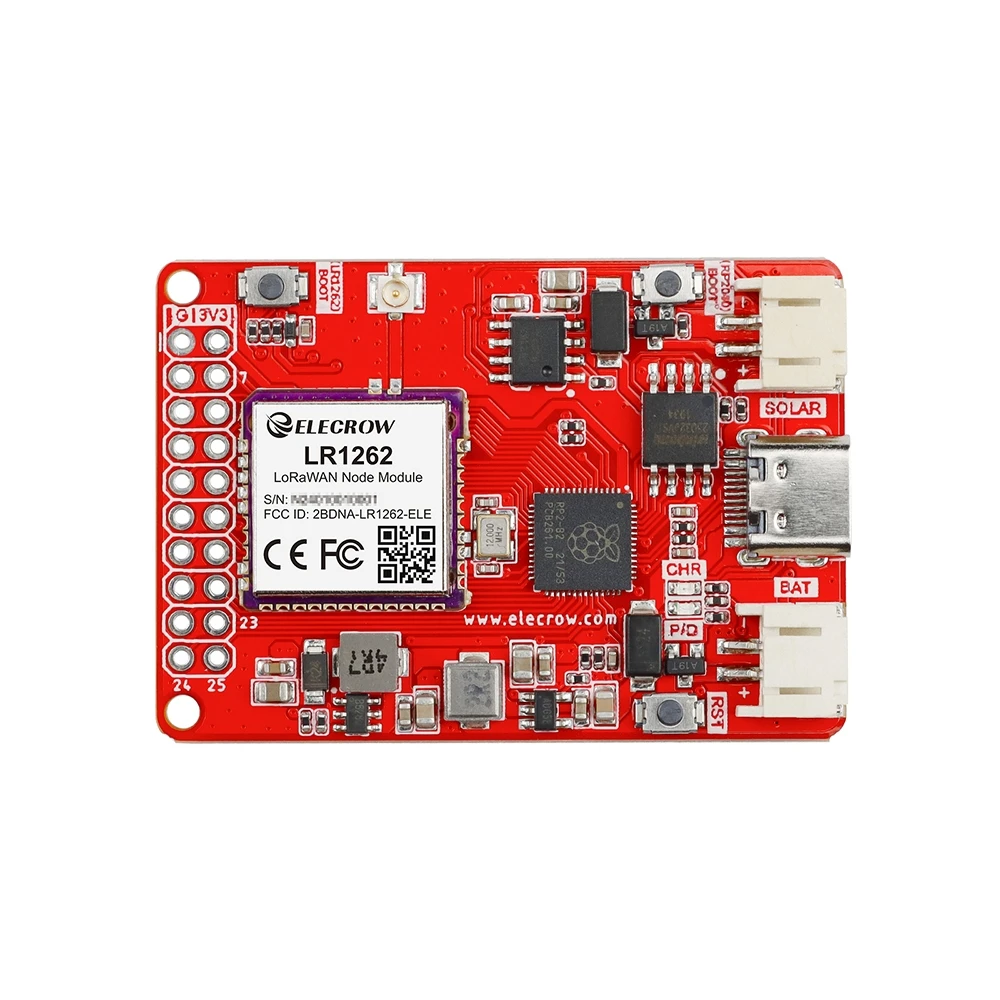 Elecrow LR1262 Node Board 868Mhz/915Mhz RP2040 Main Chip LoRaWan Node Module for Long Range Communication