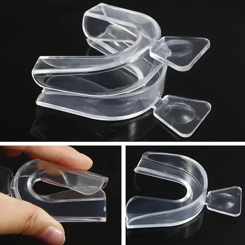3pcs Transparent Night Guard Gum Shield Mouth Teeth Whitening Trays For Bruxism Grinding Dental for Boxing Basketball Top Grade