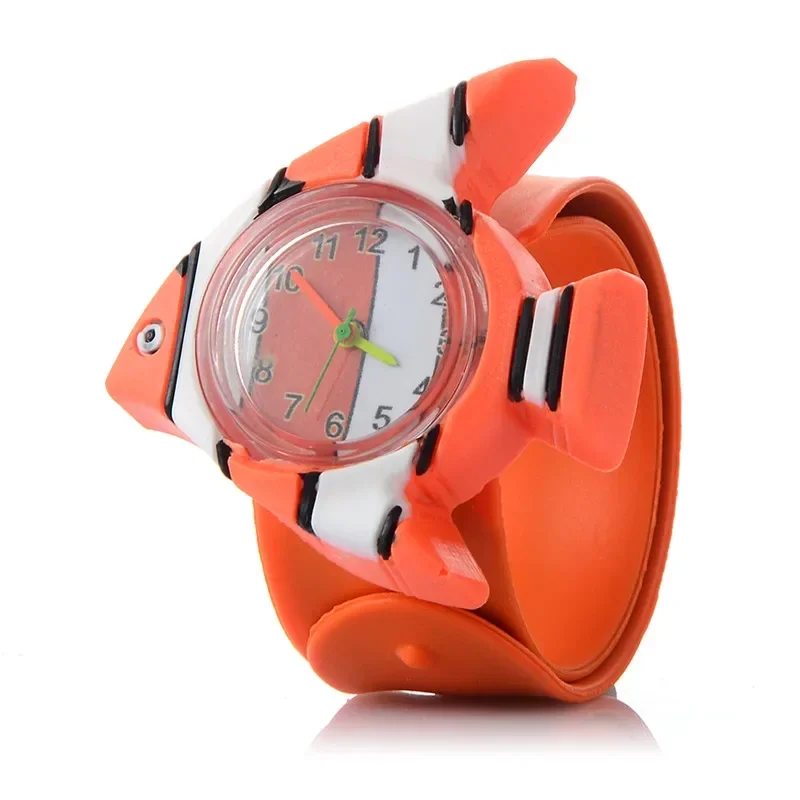 3D Cartoon Watch Animal Cute Children\'s watch Clock Baby Kid Quartz Waterproof Student Silica gel Wrist Watches birthday gifts