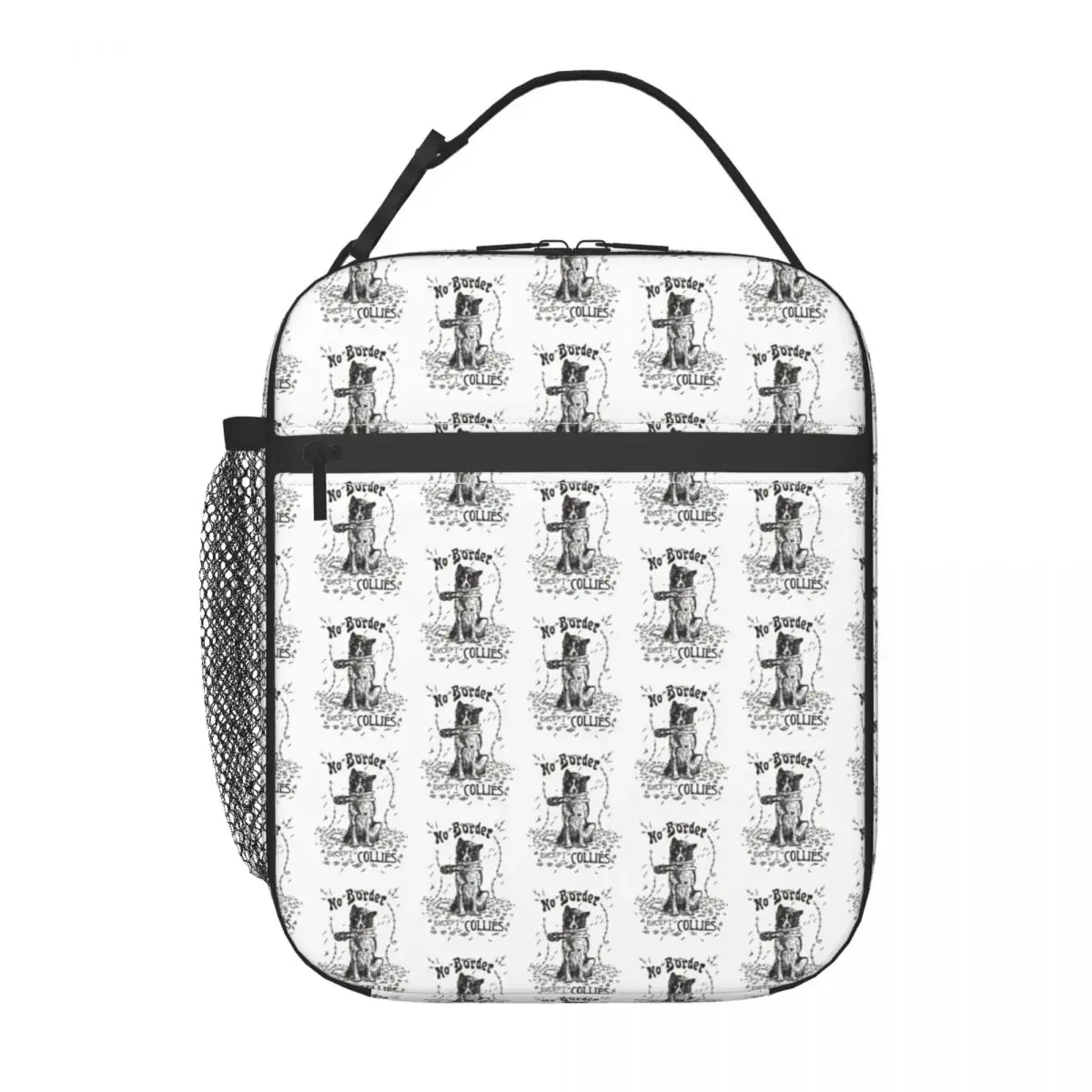 No Border Except Collies Insulated Lunch Bag for Women Children Portable Food Boxes Thermal Lunch Box Tote