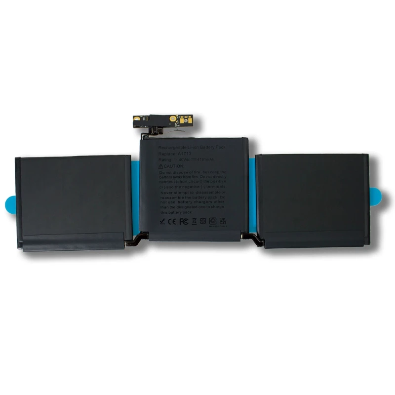 A1713 11.4V 54.5Wh 4781mAh High Capacity Li-ion Replacement Battery for Apple MacBook Pro 13
