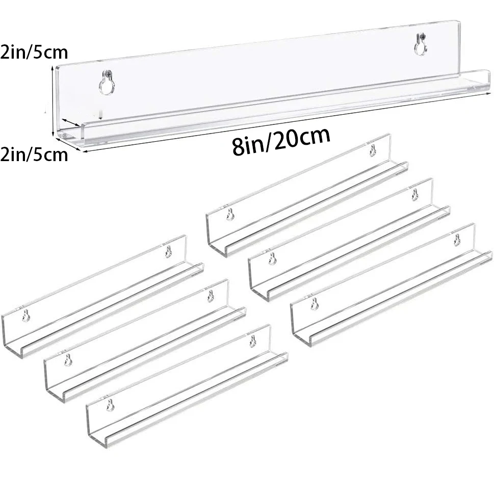 Acrylic Record Rack Wall Mounted Album CD Display Rack Wall Display Rack