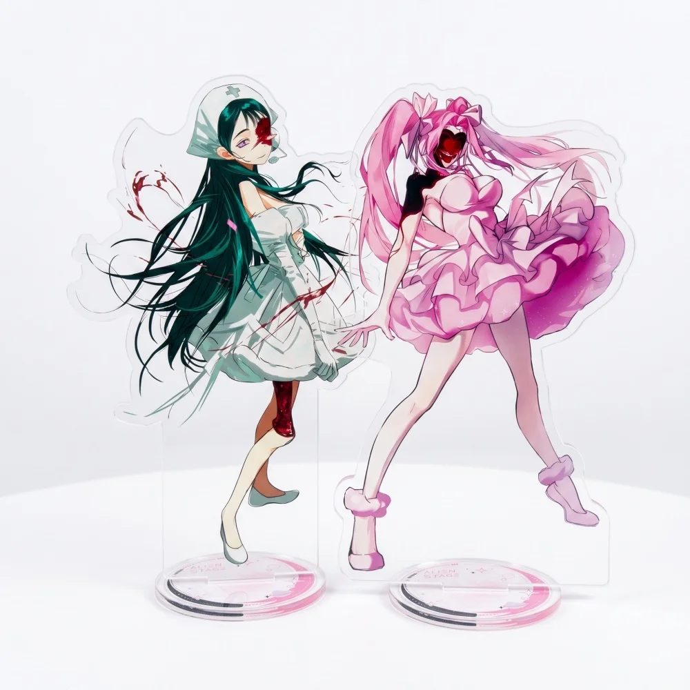 Alien Stage Zombie Stage 15cm Anime Acrylic Stand Keychain Mizi Sua Undead Idol Double Sided HD Desk Decor Collectible Fan Gift