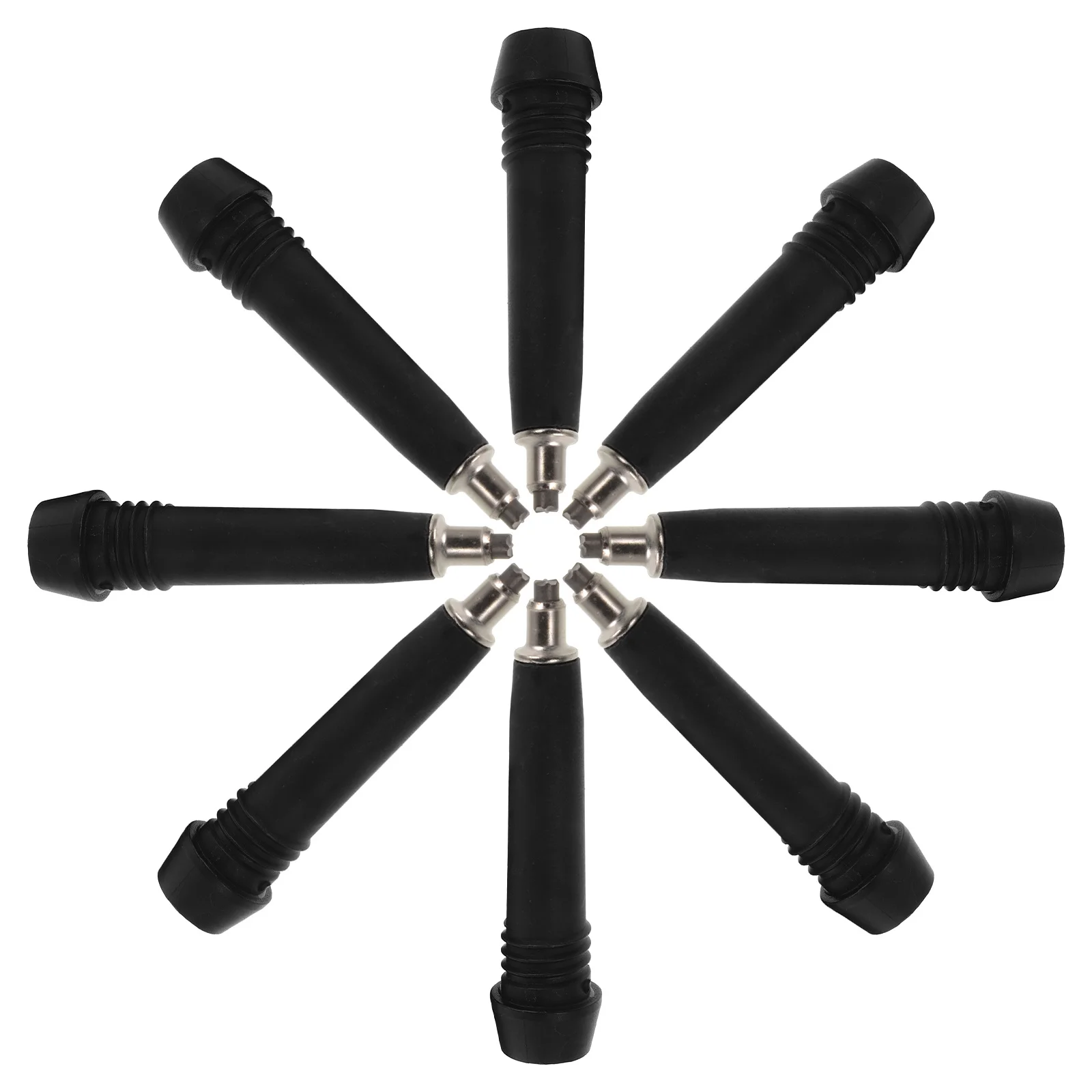 

8pcs Trekking Pole Tips Replacement Non-Slip Cane Foot Protector Walking Stick Accessories Durable Hiking Pole Parts For Outdoor