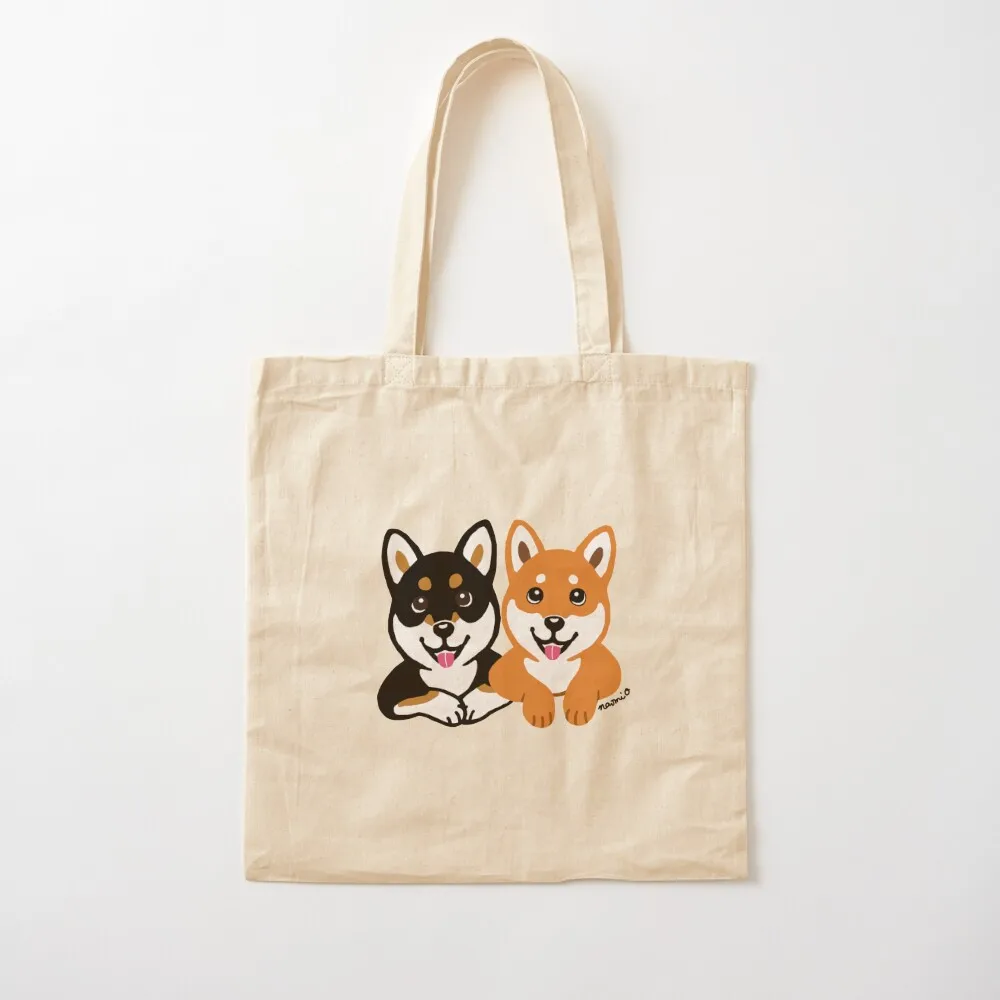 

Happy Shiba Inu Friends Tote Bag Canvas bag shopping cart bags tote bag woman Canvas Tote