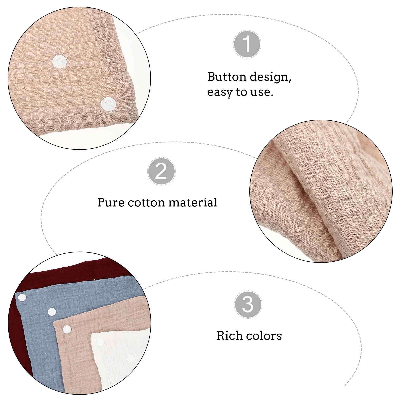 

4 шт. нагрудники из мягкого хлопка, удобные салфетки для отрыжки, шарф для кормления, нагрудник для еды, хлопковый нагрудник