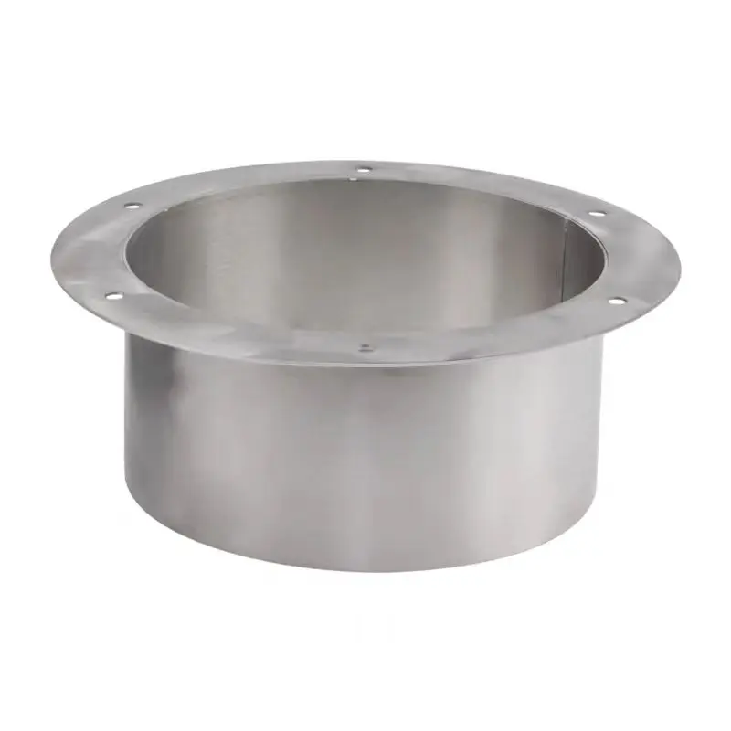 304 stainless steel flange joint trend flanging welding pipe joint fan connector quick installation plus round