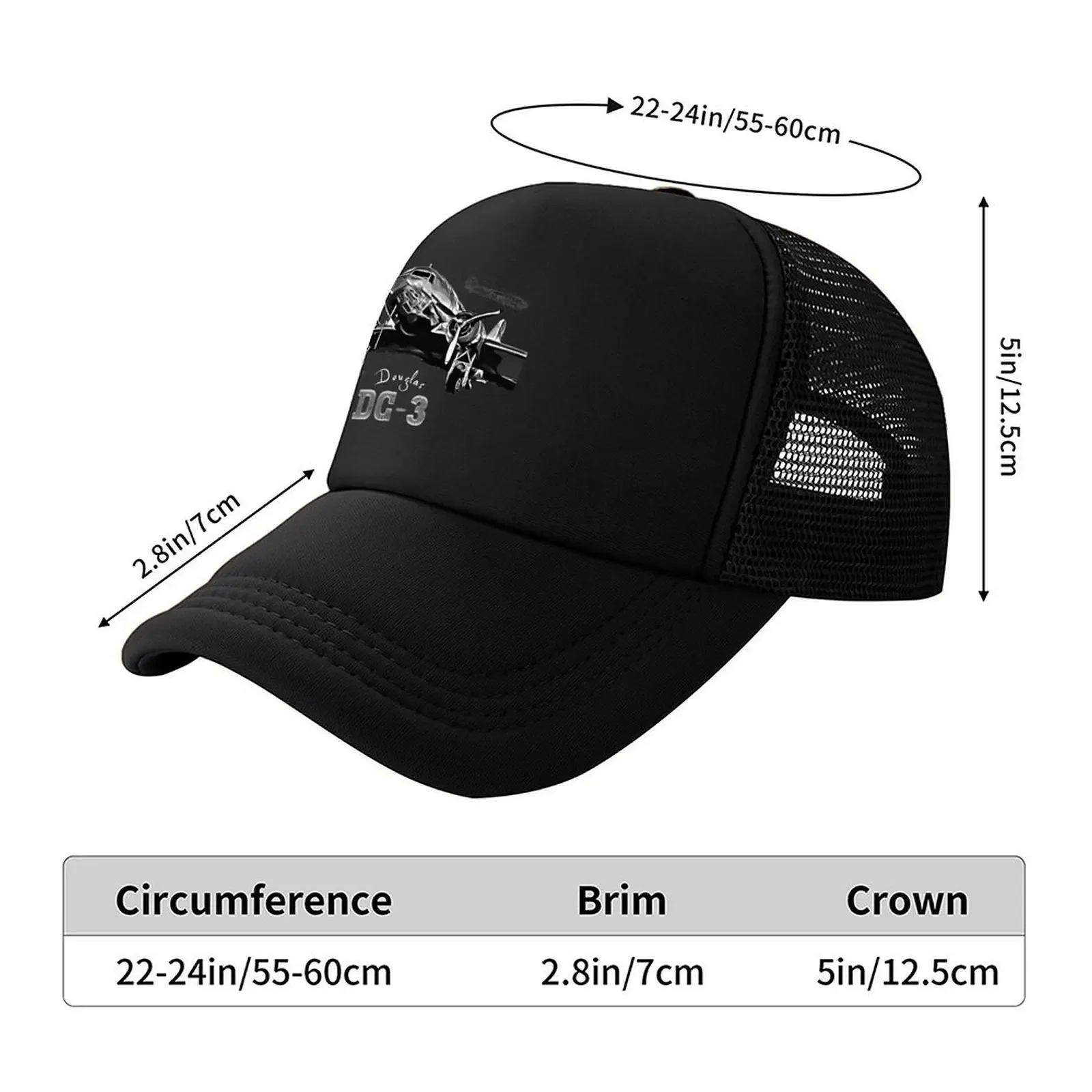 McDonnell Douglas DC-3 Aircraft Baseball Cap Mountaineering Bobble Hat Rugby Caps For Women Men's