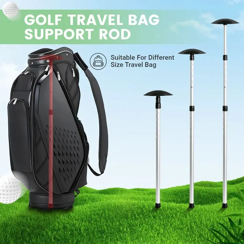 

ABMV-Golf Travel Bag Support Rod Golf Club Protector Travel Support Telescoping Sections Adjustable Clubs Protection Pole