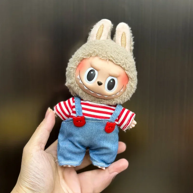 Mini Doll'S Clothes Outfit Accessories for Korea Kpop Exo 15-17cm Labubu Idol V1 V2 Overalls Set Clothing Gift