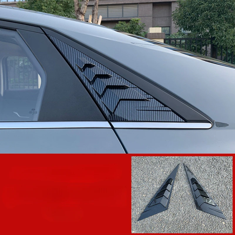 

For Hyundai Seventh Generation Elantra Rear side louver rear triangular air outlet exterior decoration modification