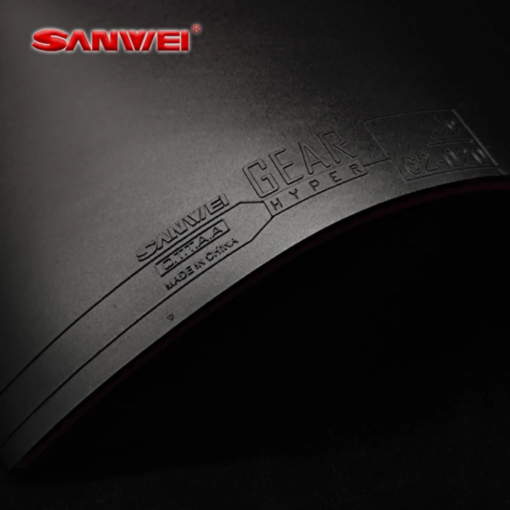 غطاء تنس الطاولة المطاطي الأصلي من SANWEI GEAR Hyper لتنس الطاولة / ورقة تنس الطاولة المطاطية بينغبونغ