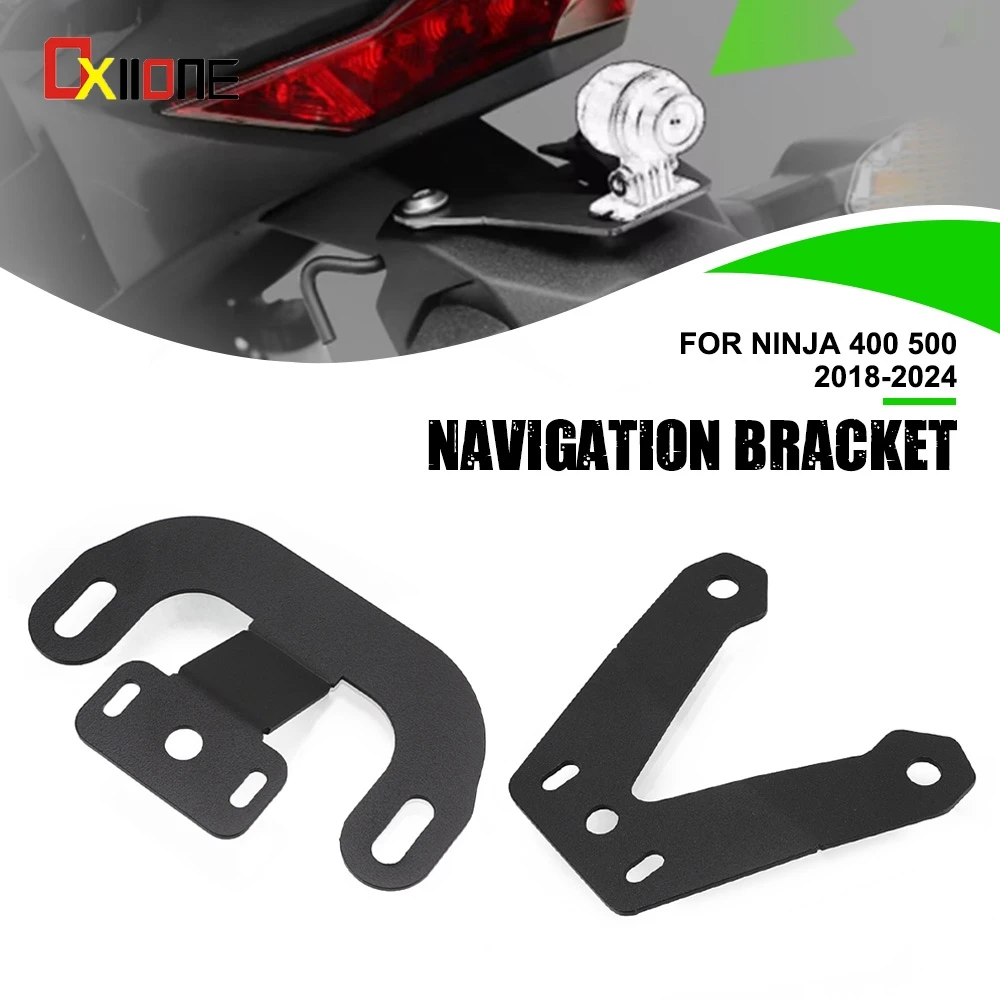 

For Kawasaki Ninja 400 500 2018-2019-2020-2021-2022-2023-2024 Motorcycle Front Rear DVR Data Logger Navigation Bracket Holder
