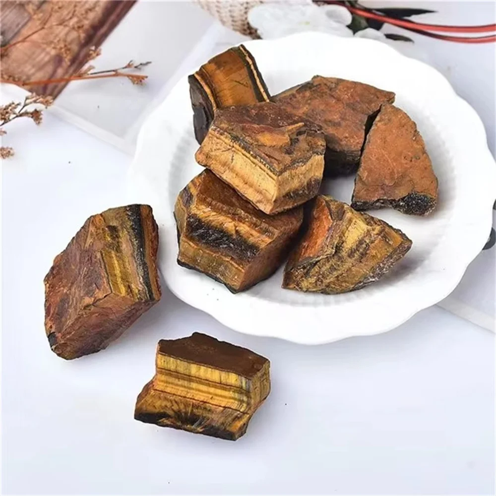 Natural high quality Natural aroma stone diffuser Crystal Mineral Specimen tiger eyes Raw Rough stones