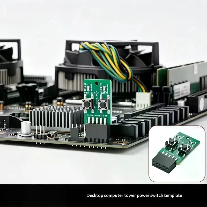 PC Power Reset Switch External Module 9Pin Motherboard Header Power LED HDD Indicator For Desktop Computer Repair DIY Mainboard