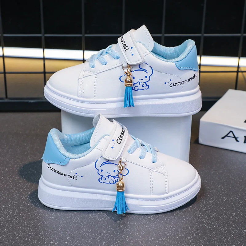 

Sanrio Cinnamoroli Shoes Girl Fashion Cute Cartoon Casual Sports Kid's Outdoors Tassels Anti-Skid Sneakers Children Board Shoes