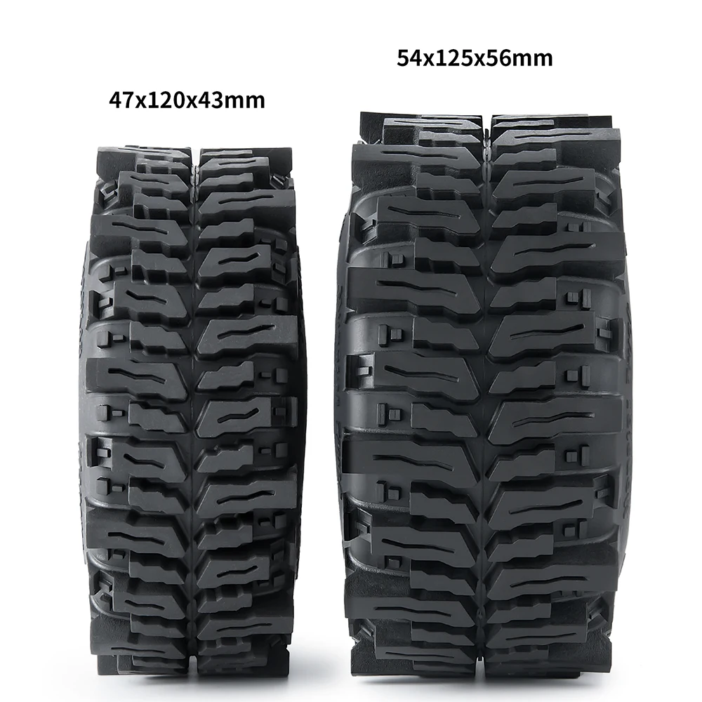 AXSPEED 1.9inch/2.2inch Rubber Tyres Wheel Tires for Axial SCX10 III AXI03007 AXI03004 Capra TRX-4 1/10 RC Car Monster Truck