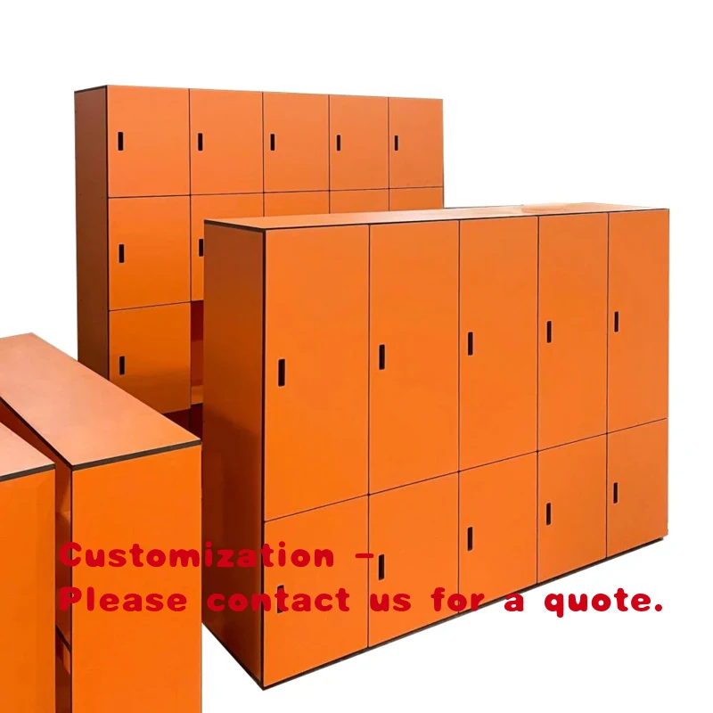 custom.DEBO Hot Sales School Gym Orange Waterproof Storage Locker