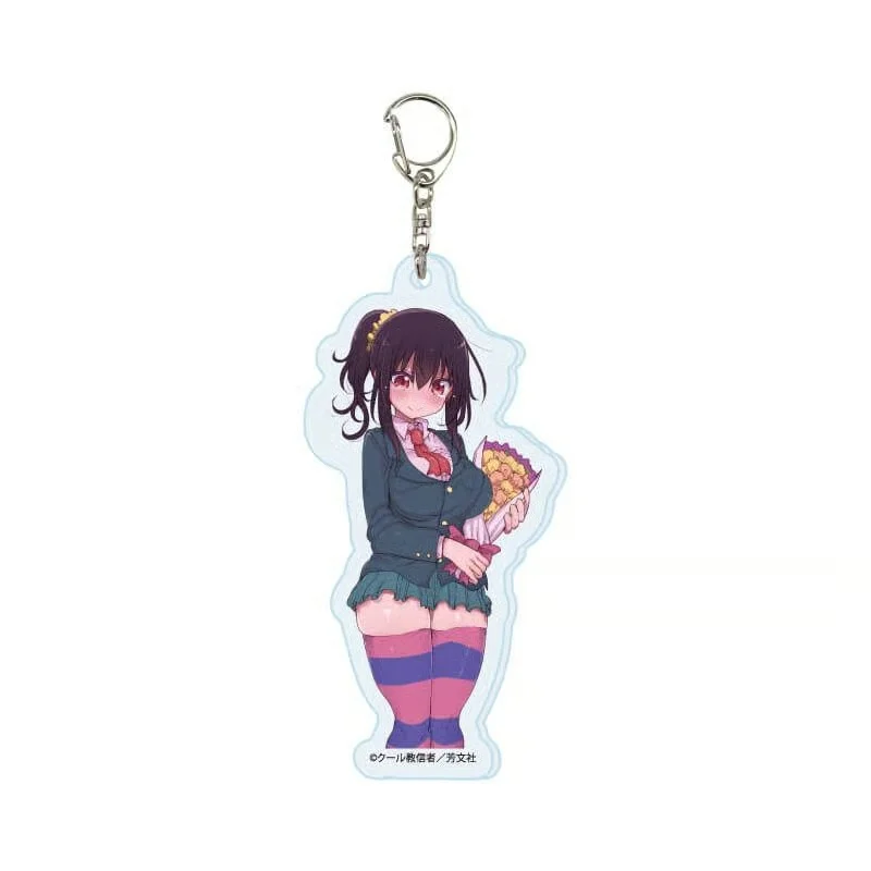 Komori-san wa Kotowarenai! 6CM Acrylic Keychain Pendant Bag Car Keychain Cell phone Pendant present Friend Festivals Gifts