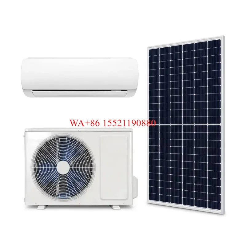 WMWMNU for Energy Saving 9000BTU 48V DC Solar Air Conditioner Off Grid Solar Powered Aircon with Battery Backup System