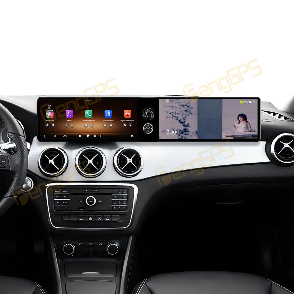 

Dual Screen 12.3" Android 13 CarPlay Car Radio For Mercedes-Benz GLA200 2016-2019 Touch Screen Multimedia GPS Player Navigation