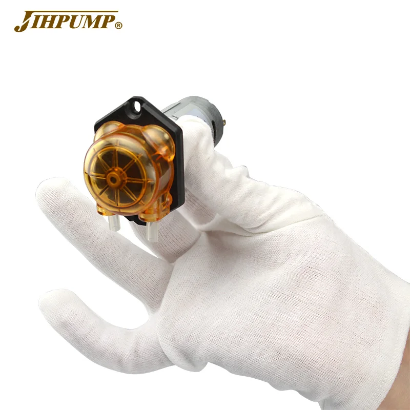 

JIHPUMP Dishwasher Washing Machine DC 12V 24V Micro Flow Rate 90 ml/min Peristaltic Mini Dosing Pump Price with Tubing