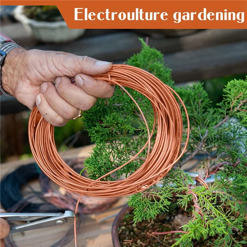 

AB66-2X Soft Copper Wire For Electroculture Plants Bare Pure Copper Wire,1 Pound Spool,24 Gauge,0.020 Inch Dia