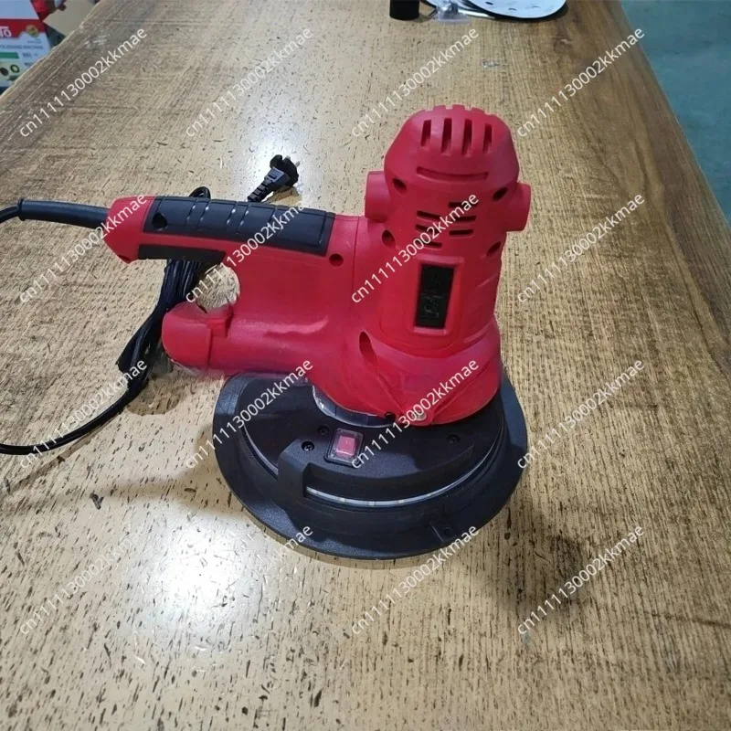 Handheld Self Priming Wall Sander Polisher 180mm with Dust Free Dual Lights Drywall Grinder Vacuum Sander for Ceiling