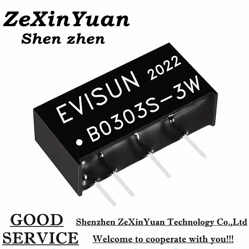 

5PCS B0303S-3W B0305S-3W B0309S-3W B0312S-3W B0315S-3W B0324S-3W 3.3V TO 3.3V 5V 9V 12V 15V 24V 3W DC-DC isolapted power module