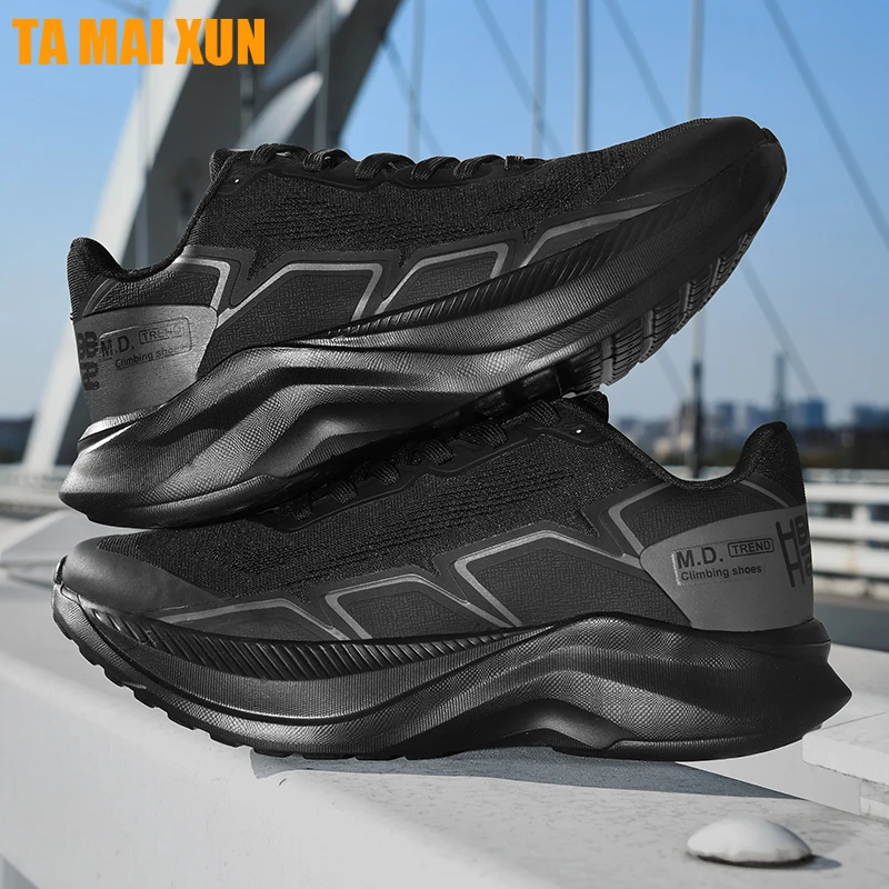 New Marathon Sports Road Running Shoes Men Breathable Light Rebound cushioning Teenagers Comfortable Nonskid Speciality Sneakers