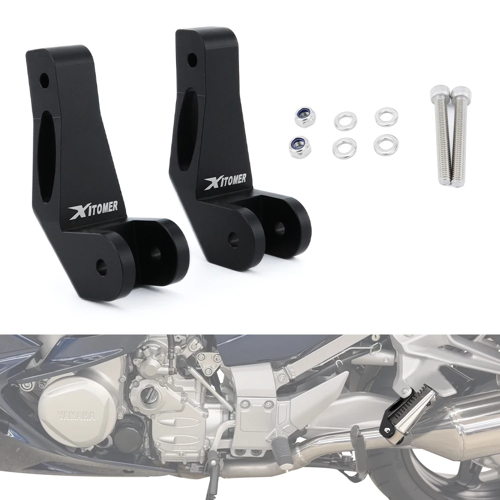 

Fit For Yamaha FJR1300 2001 2002 2003 2004 2025 Motorcycle Passenger Foot Pegs Lowering Relocation Bracket kit Rear Footrests